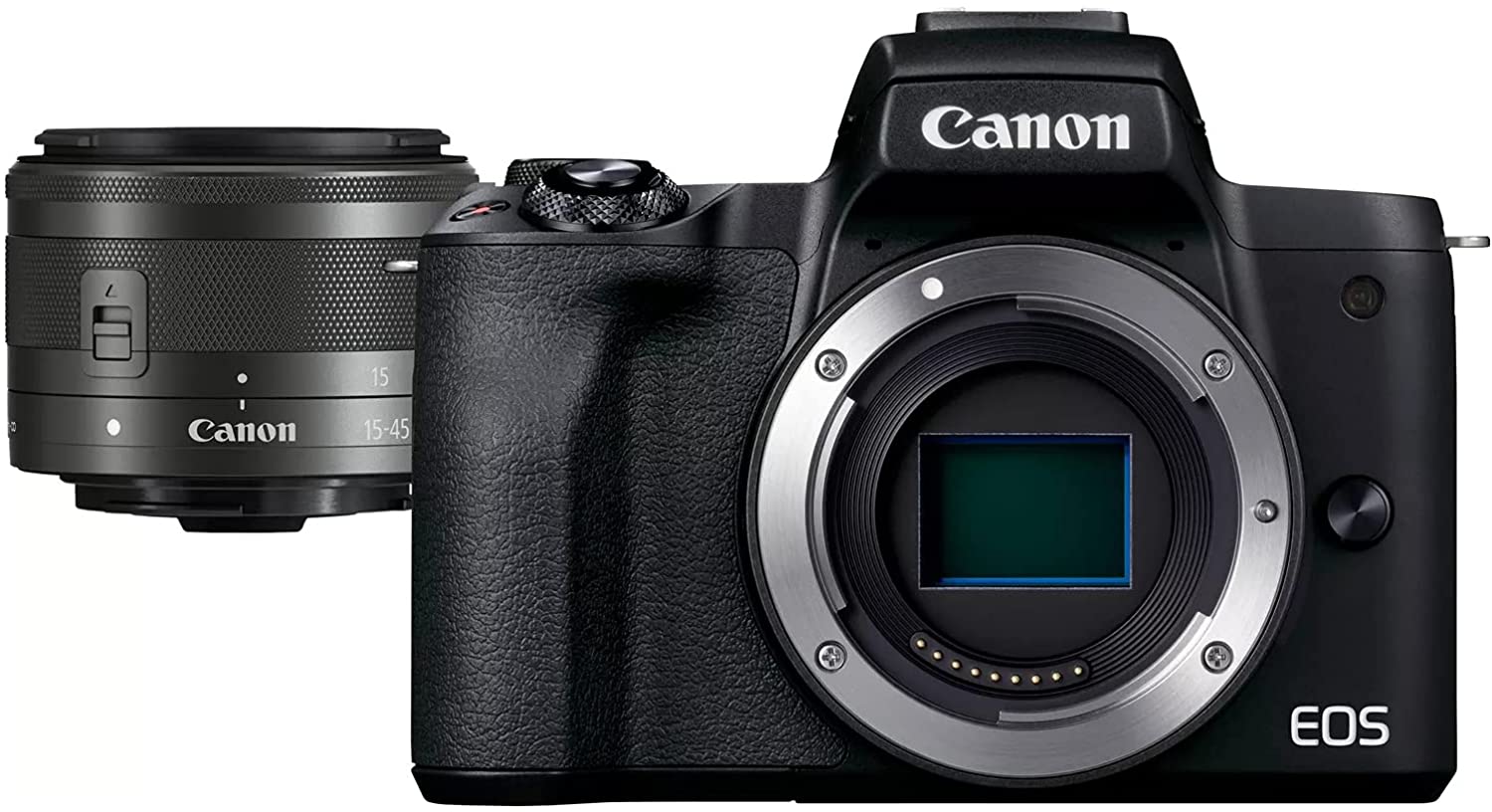 Canon EOS M50 Mark II + EF-M 15-45mm is STM Kit Black – Ultimate Electronics