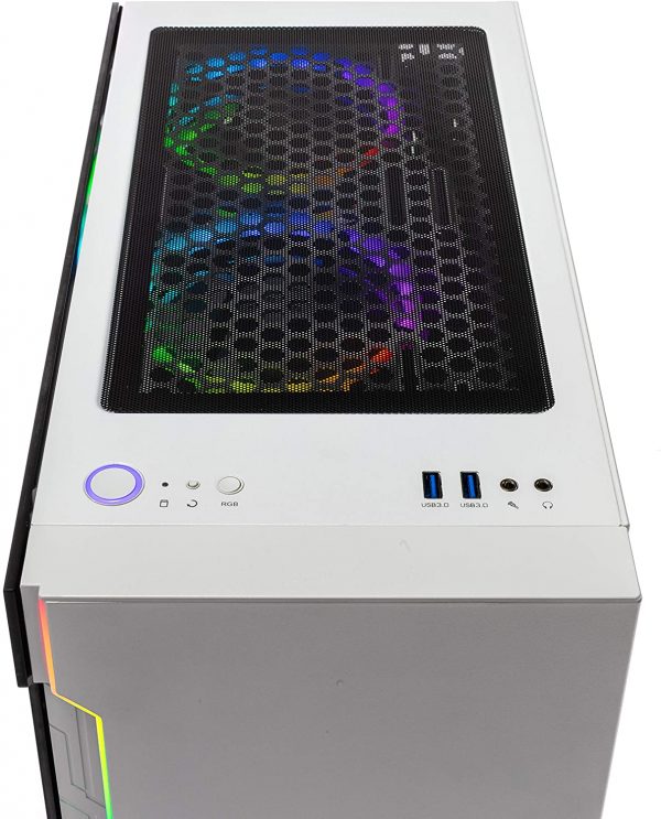 Skytech Archangel Gaming Computer PC Desktop – Ryzen 5 3600 3.6GHz, GTX 1660 6G, 500GB SSD, 8GB DDR4 3200MHz, RGB Fans, Windows 10 Home 64-bit, 802.11AC Wi-Fi - Image 3