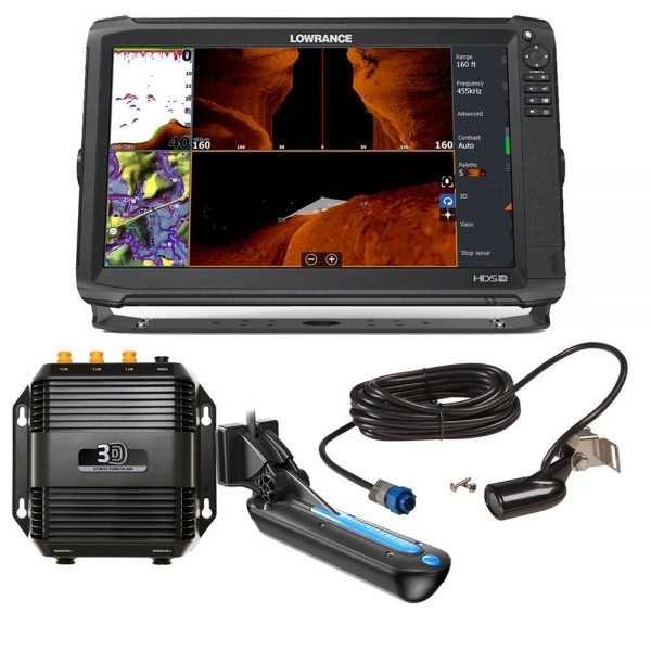 Lowrance HDS-16 Carbon MFD w/HST-WSBL & StructureScan 3D Bundle